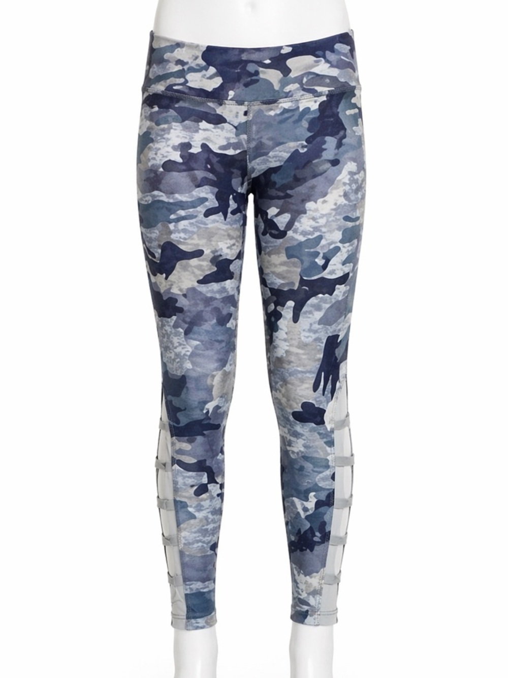 Kids Blue Camouflage Leggings size Girls 18/20